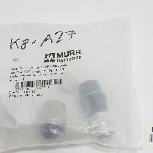 议价Murr Elektrok 7000780910000000 Stecker rade 5Polig Stift