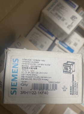 询/接触器式继电器3RH11221KF40DC77