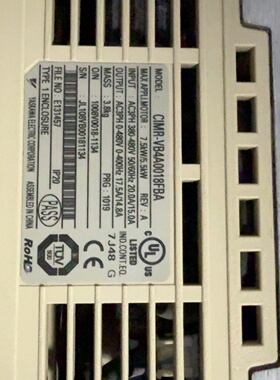 询价*安川V1000变频器型号CIMRVB4A0018FBA