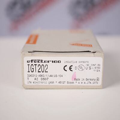 IFM EFFECTOR 100 IGT202 IDKC012ASKGMV4AUS104 SENSOR  6 month