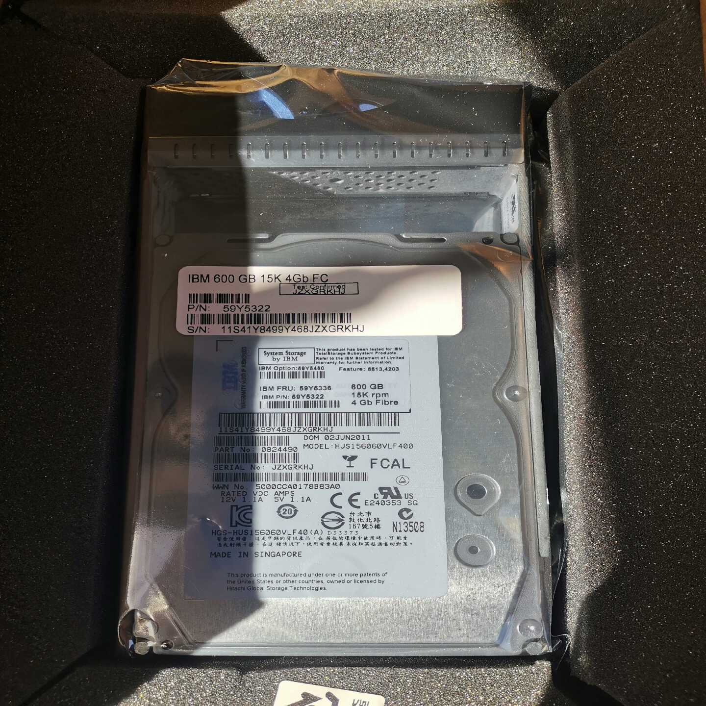 IBM原装配件硬盘，SAS600G15Krpm--议价商品