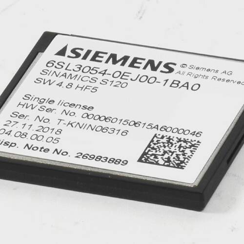 Siemens Sinamics CS S120 CompactFlash Card6SL30540EJ001BA06S