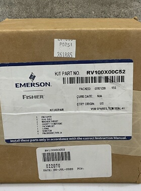 EMERSON FISHER RV100X00C52 SEAL REPAIR KIT G7T