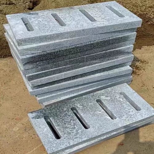 花岗岩排水沟盖板芝麻灰下水口天然大理石下水道盖板石材雨水篦子