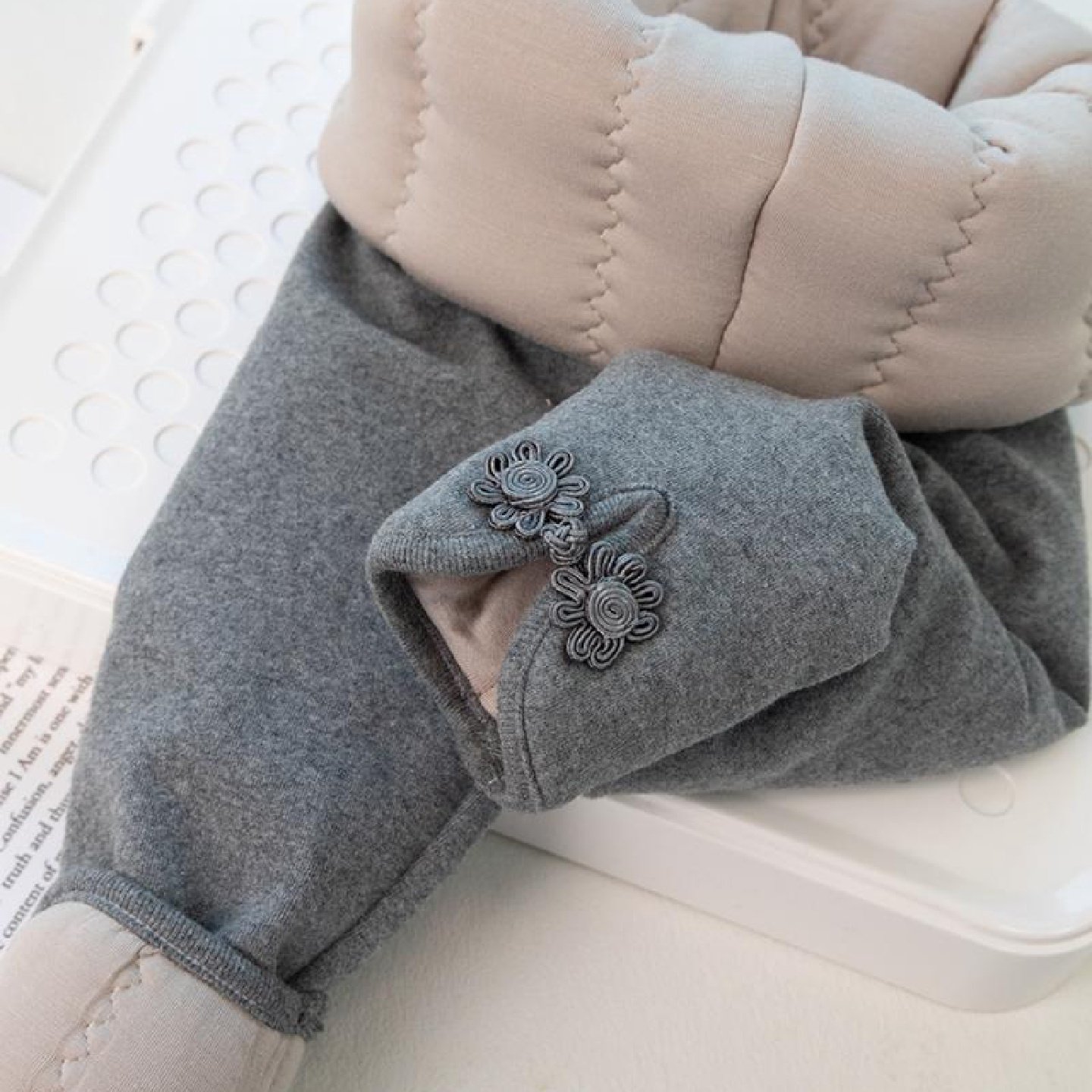 女童棉裤三层夹棉加厚纯棉打底裤国风儿童蚕丝棉保暖裤子一条过冬