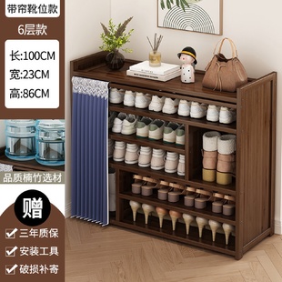 架子多层家用简易家用门口经济型防尘鞋 鞋 柜实木省空间收纳置物架