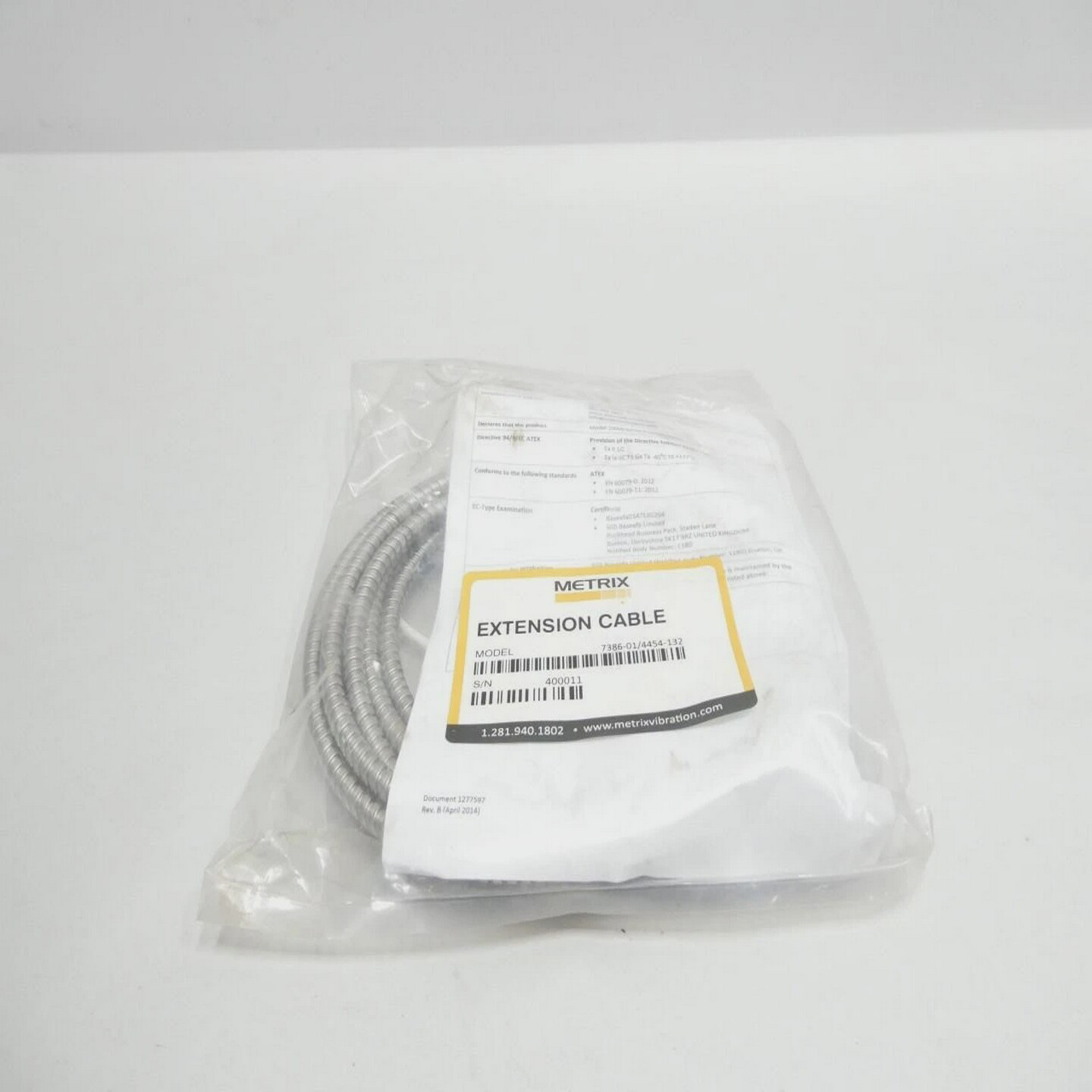 Metrix7386-01/4454-132ProximitySensorExtensionCable