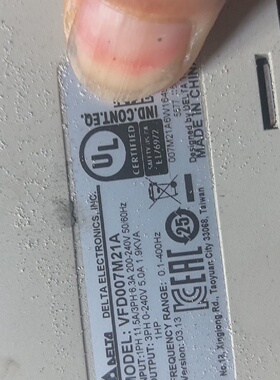 询价-台达变频器VFDM.VFD007M21A.变频器成色漂