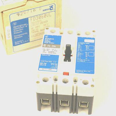 Nuovo Interruttore Automatico WESTINGHOUSE FD3060VL 3 Poli 6
