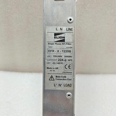 Filtre Rfi Monophas Elion EFRX1220B