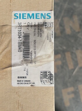询价-接触器3RT10341BM40220VDC