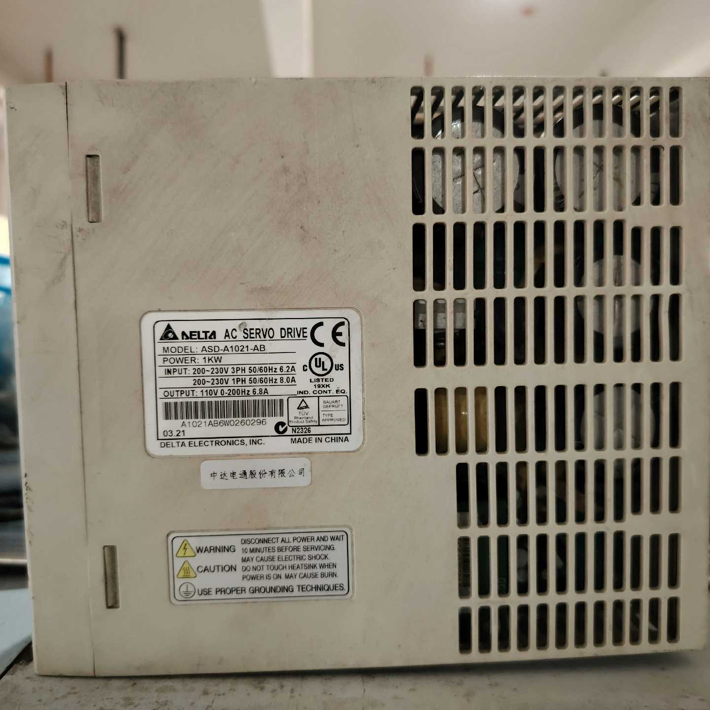 台达伺服驱动器ASD-A1021-AB成色如图询价