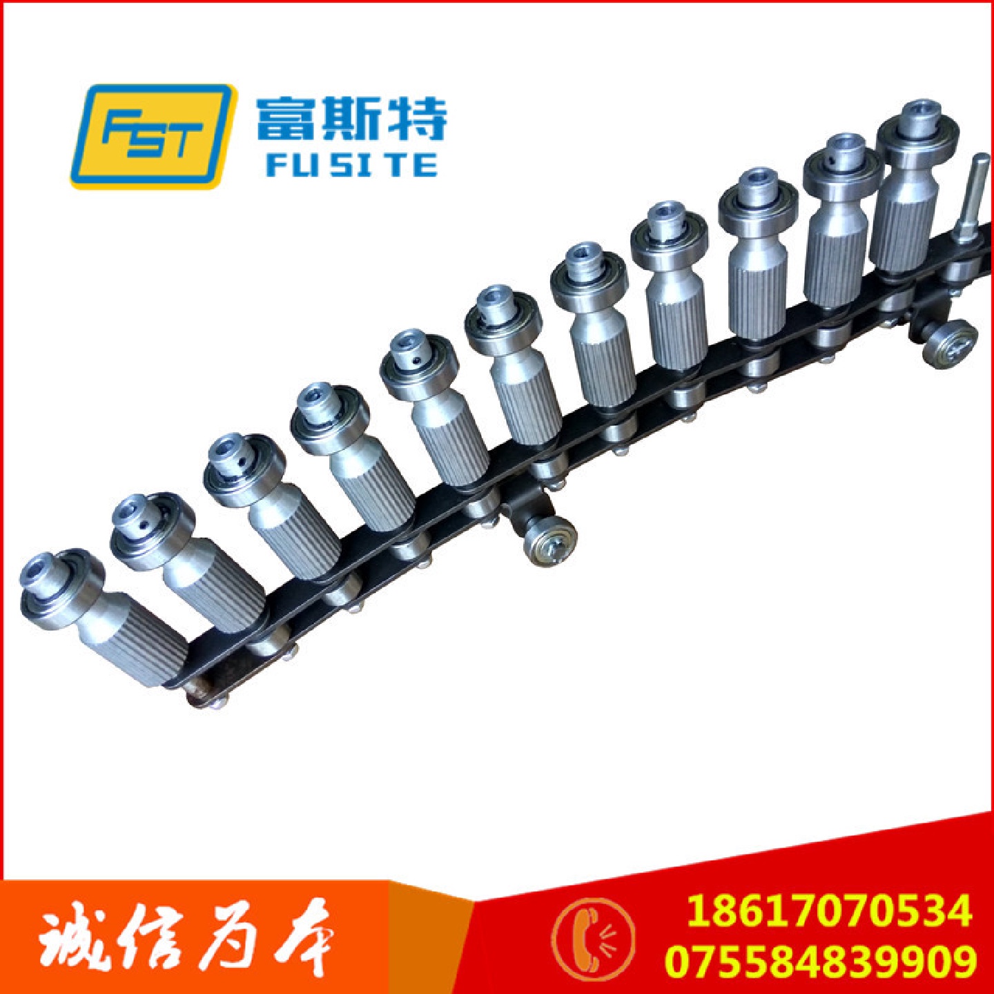 50.8自动喷涂输送链条双节距c2082H工业传动链条厂家批发