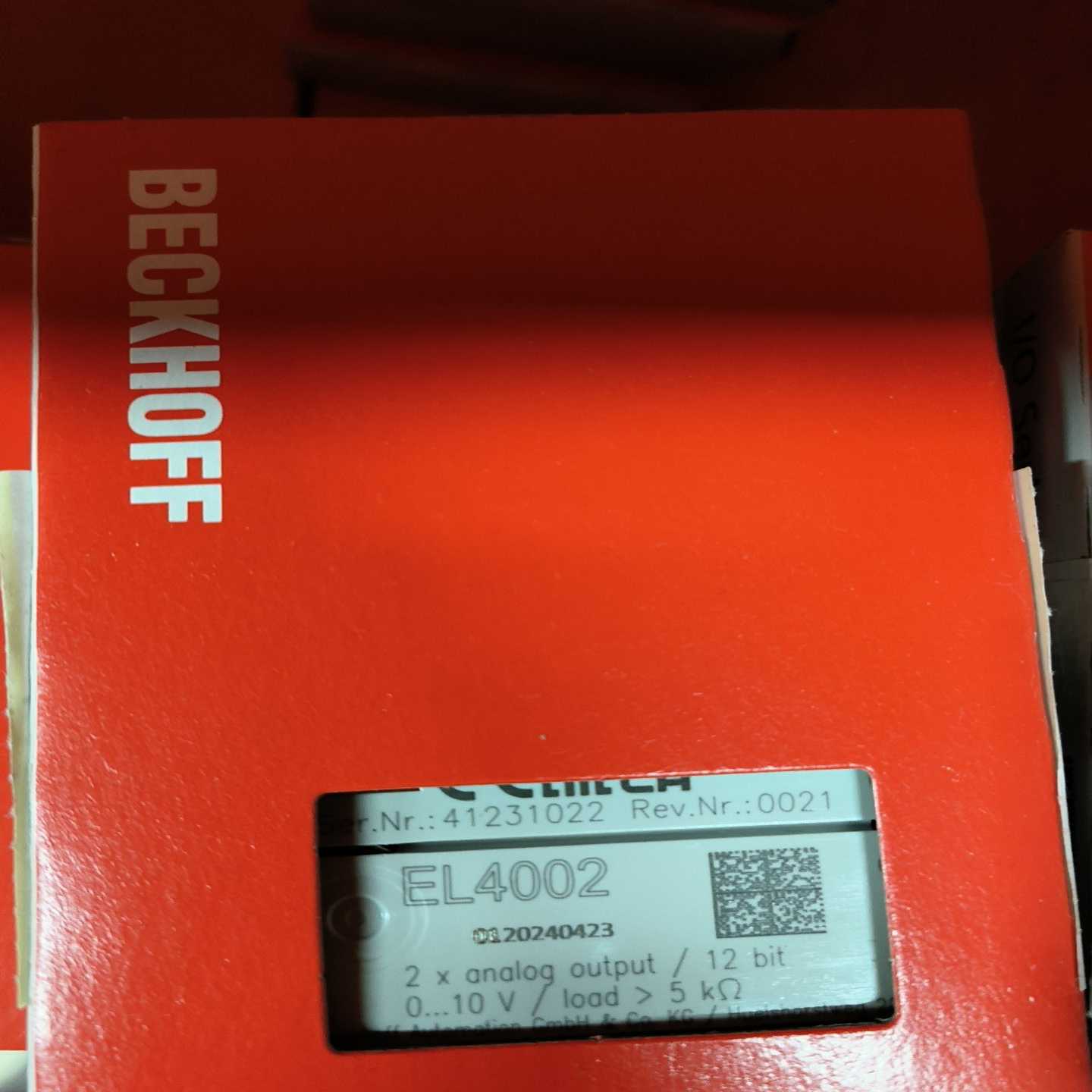 代理倍福EL4002询价