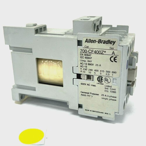 ALLENBRADLEY700-CF400Z控制继电器220VDC工业标准连接器