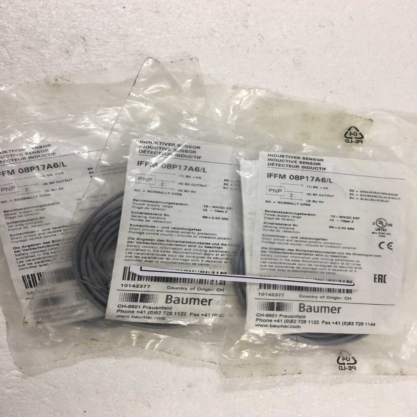 包装堡盟IFFM08P17A6/L电感式接近传感器、原询价