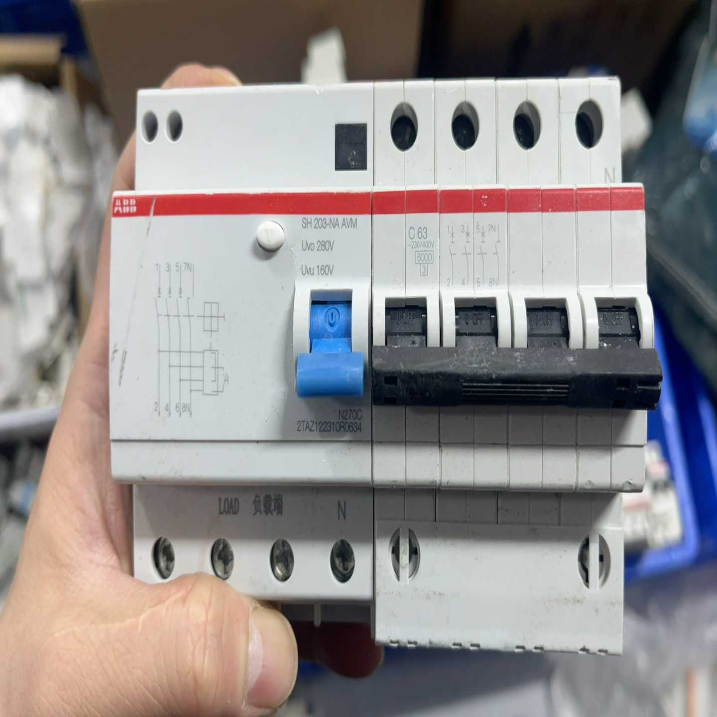 ABB漏电保护器GSH203NA-AVM，型号C63，三相--议价商品