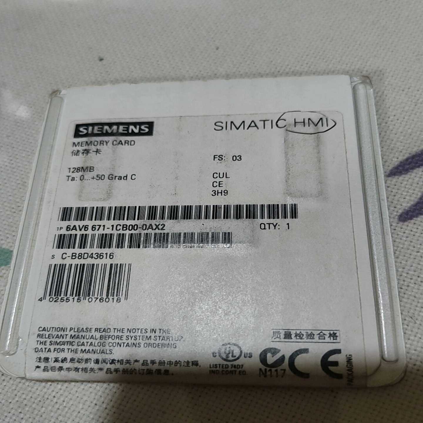 储存卡6AV6671-1CB00-0AX2适用