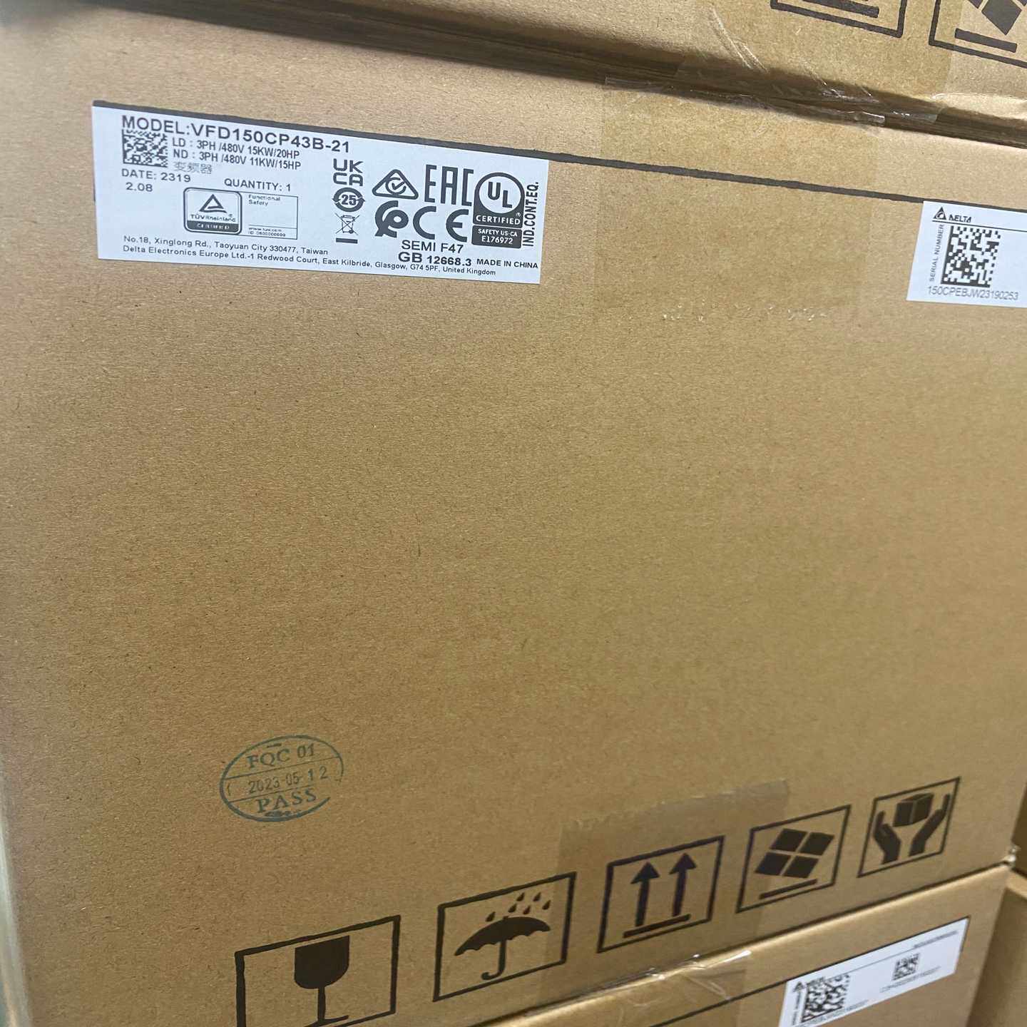 台达变频器VFD150CP43B-21 15KW（佳毅工控）
