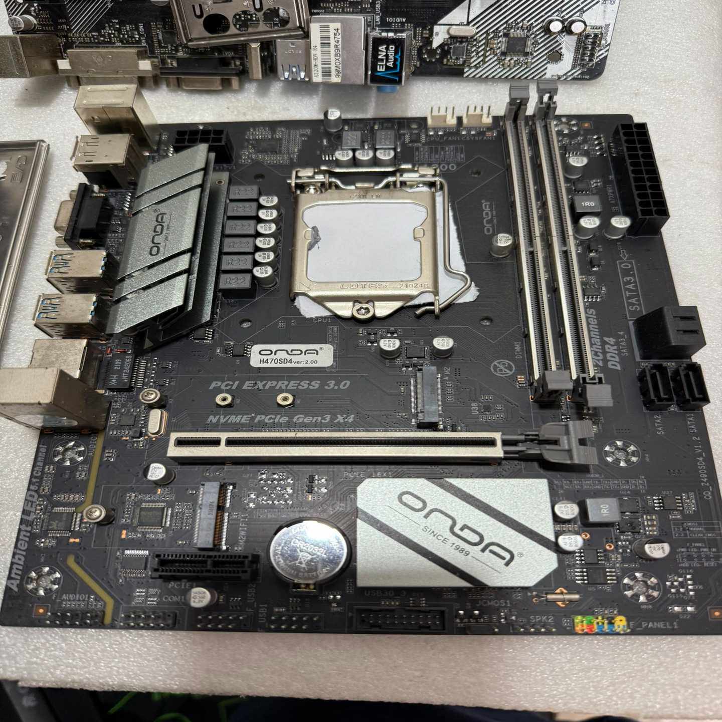 昂达H470SD4主板，带原装挡板，支持10代11代CPU，--议价商品