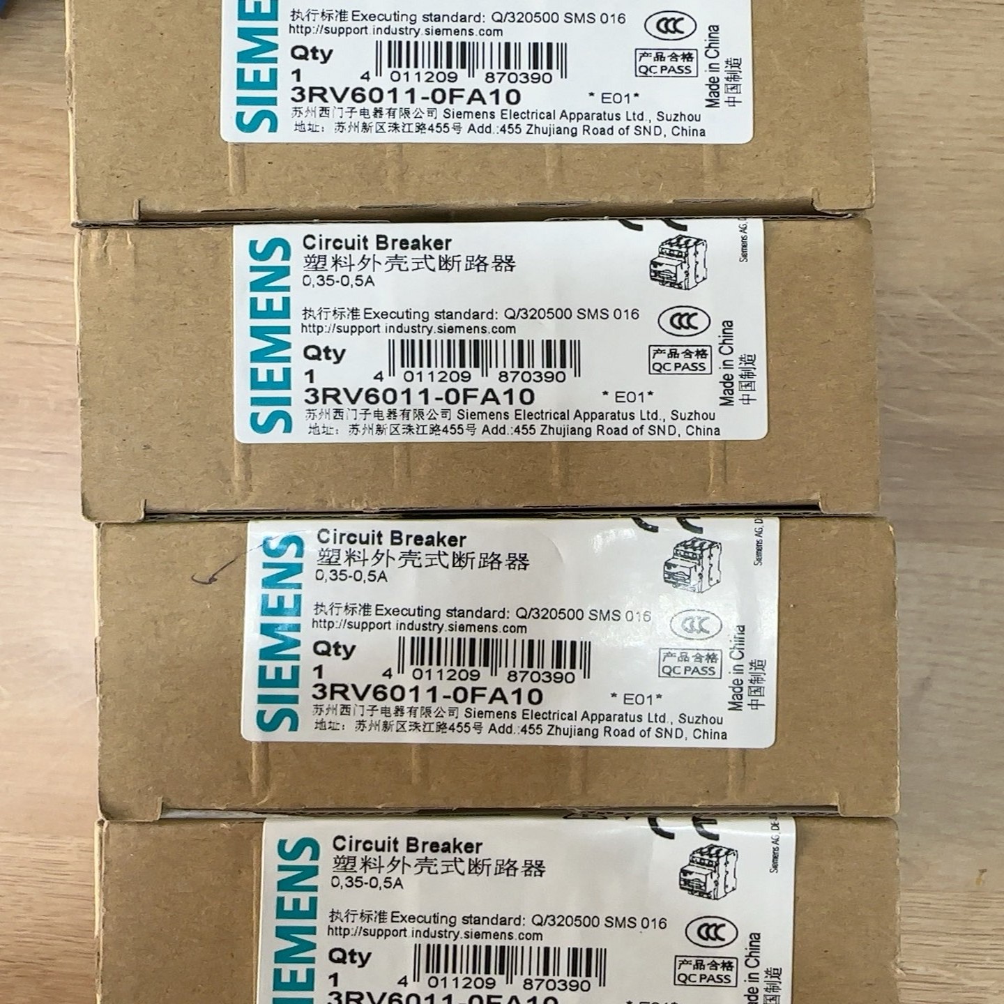 (询价)断路器 3RV6011-0FA10