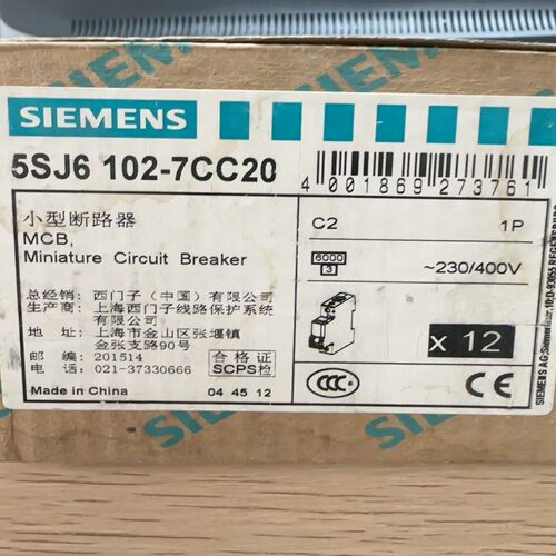 (询价)断路器 5SJ6102-7CC20 5SJ5102-7