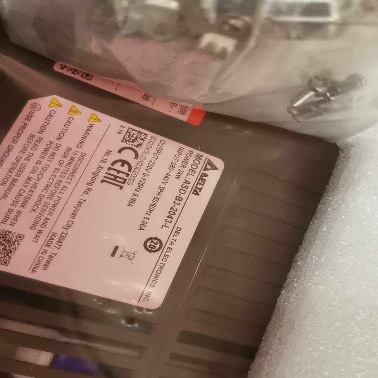 【议价】ASD-B3-2043-L台达ECM-B3M-E21320R适用