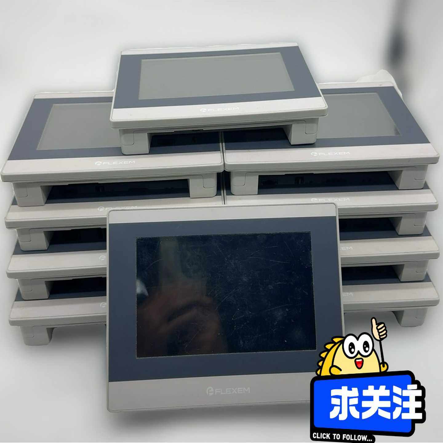 繁易七寸触摸屏，型号FE6070WE，带网口，成色不错，带保(亚飞商