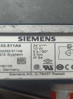 拆机西门子伺服电机控制器SQM33.511A9包功能正常--议价商品