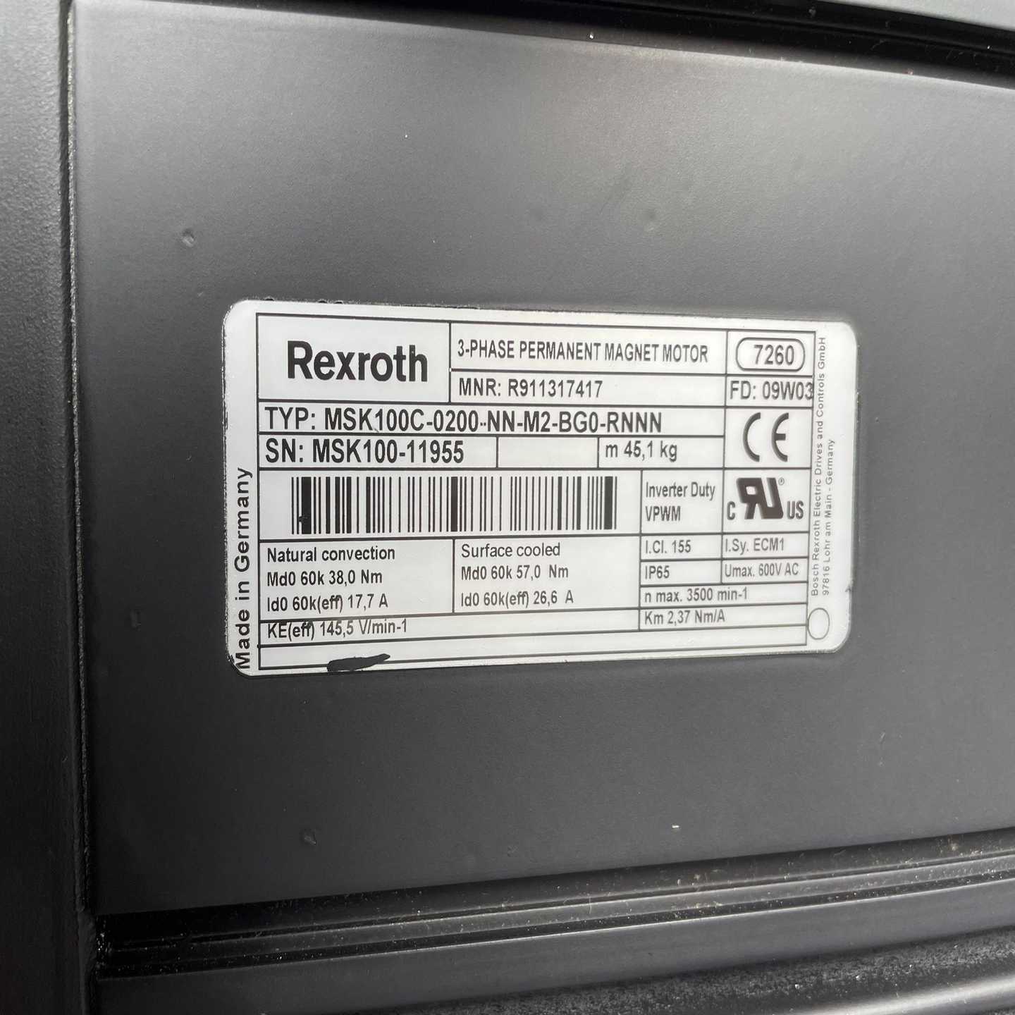 力士乐电机MSK100C-0200-NN-M2-BG0-R适用