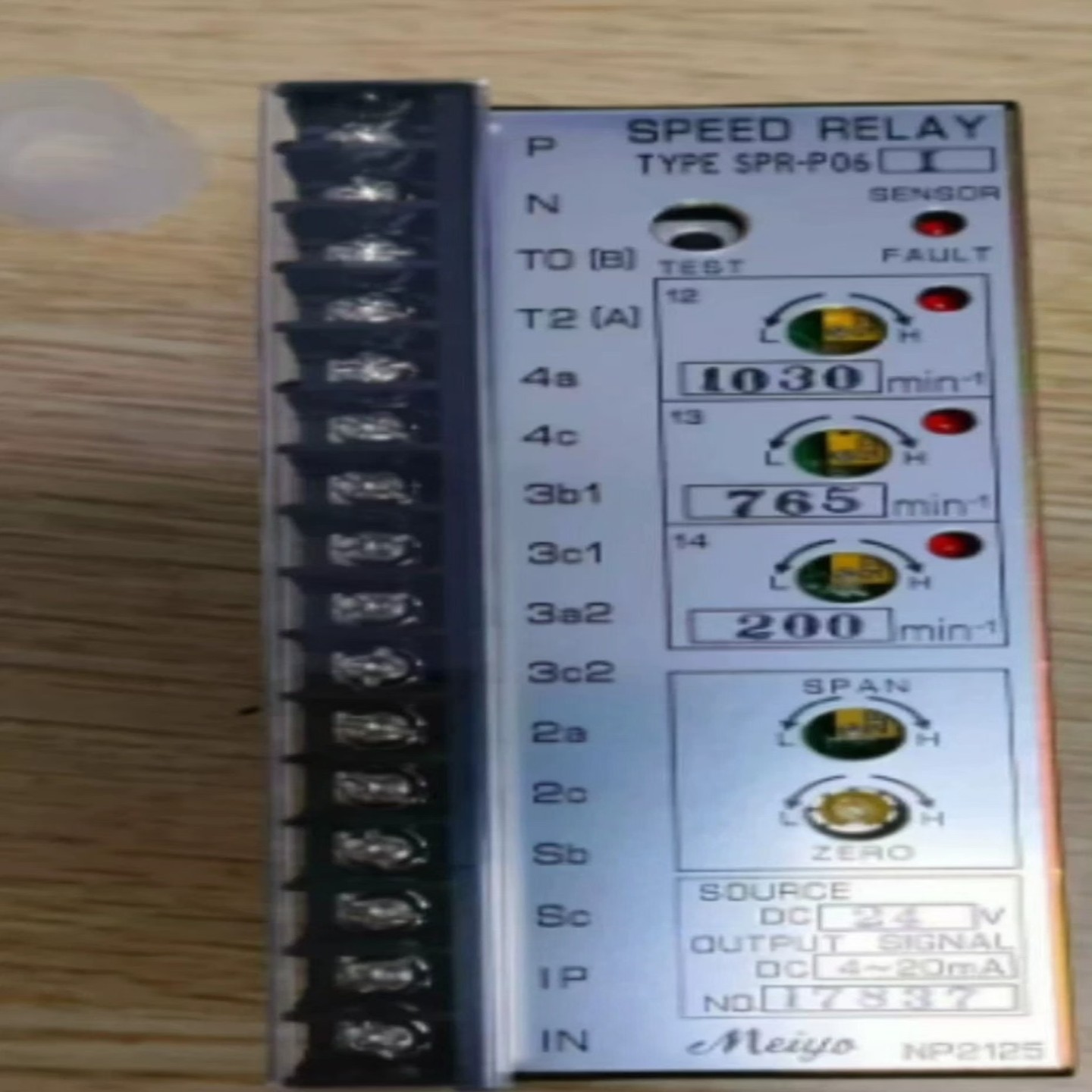 【请询价】MEIYO速度继电器型号SPR-P06-IDC24V输入