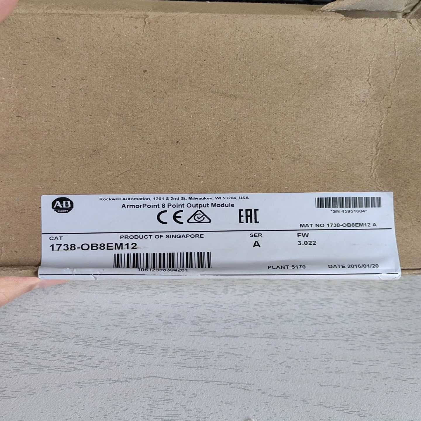 全新原装正品未开封1738-OB8EM12，货是全新未使用标--议价商品