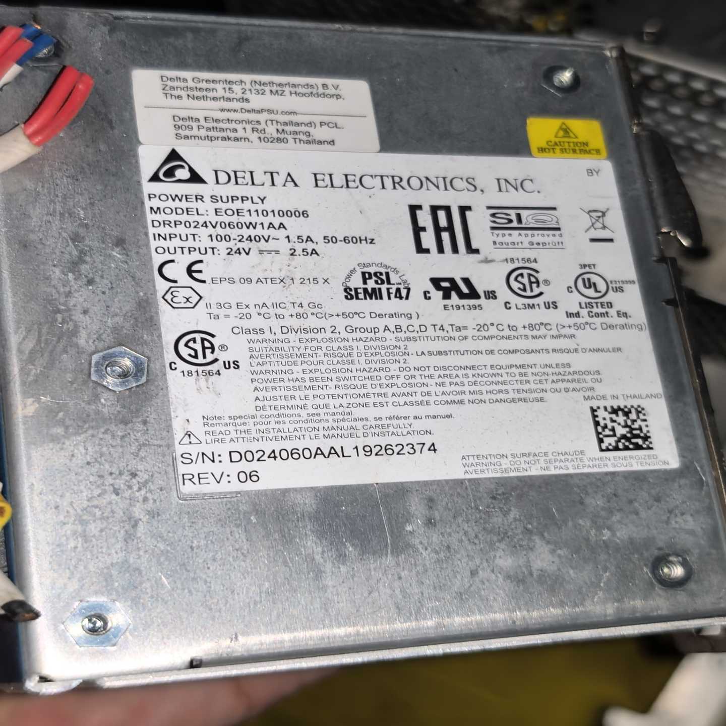 台达电源EOE11010006，型号DRP024V060W1--议价商品