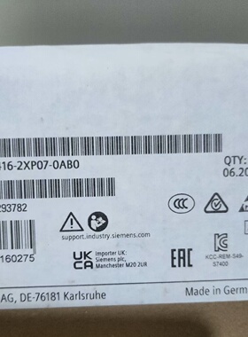 议价西门子6ES7416-2XP07-0AB0 S7-400 CPU416-2模块6ES74162XP07