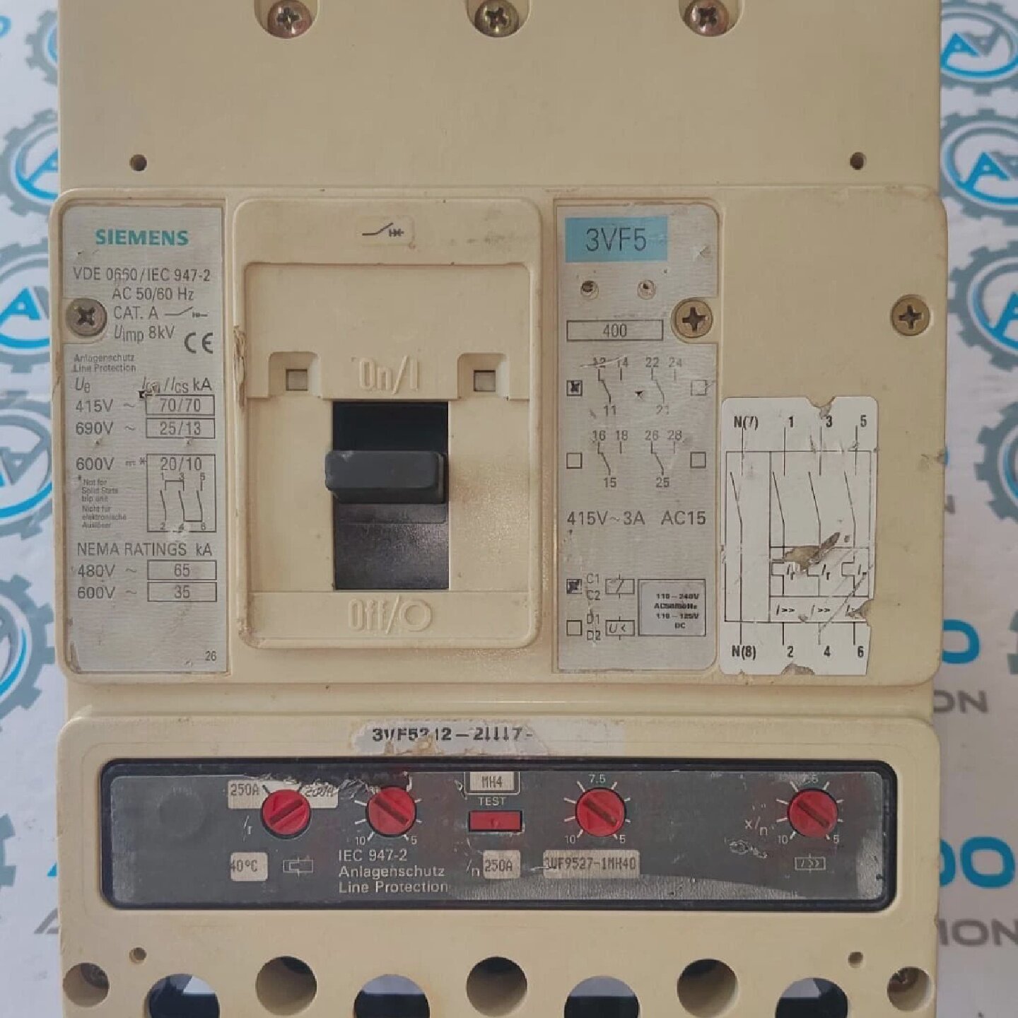 1Pcs Siemens 3VF5 400 Amp 4P 3VF6 Schutzschalter 400A Mit 3V