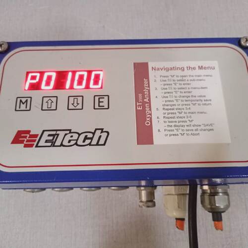 ETech SBS 3500 Oxygen Analyzer 01111  TRIED  TESTED