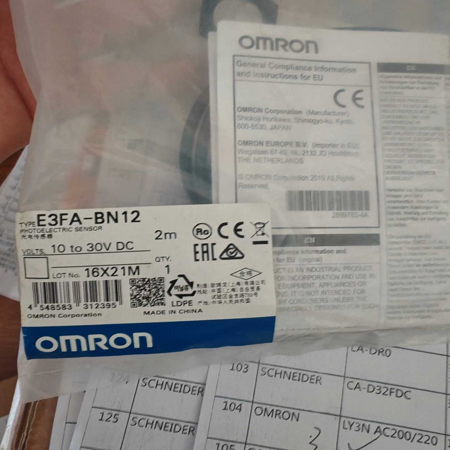 E3FA-BN122M，未开封，询价