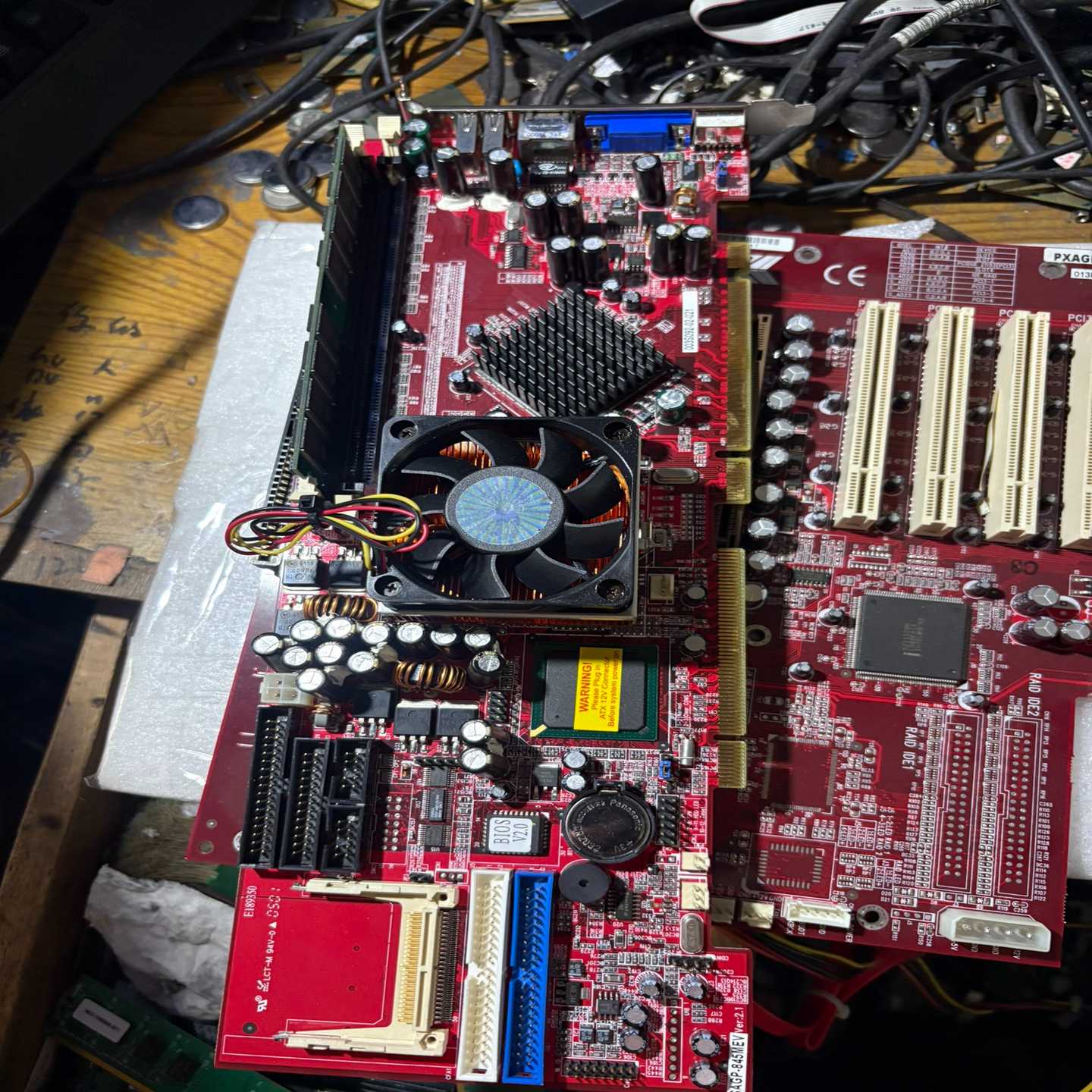 【请询价】威达工控机主板SAGP-845MEV VER21 带内存