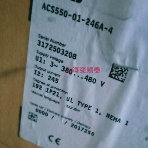 议价ABB132KW变频器ACS550-01-246A-4公司现货质保一年