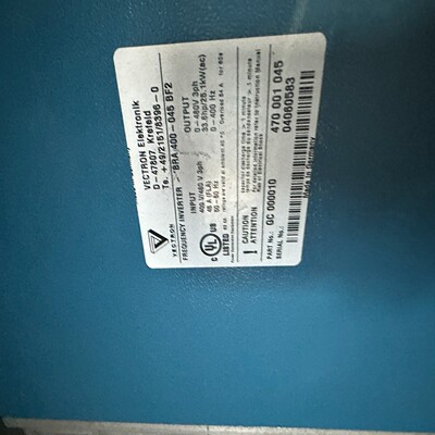 【星慕电子】VECTRON控制器.  D-47807.  BRA 400