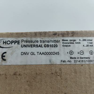 询价HOPPE压力变送器型号UNIVERSALCB102