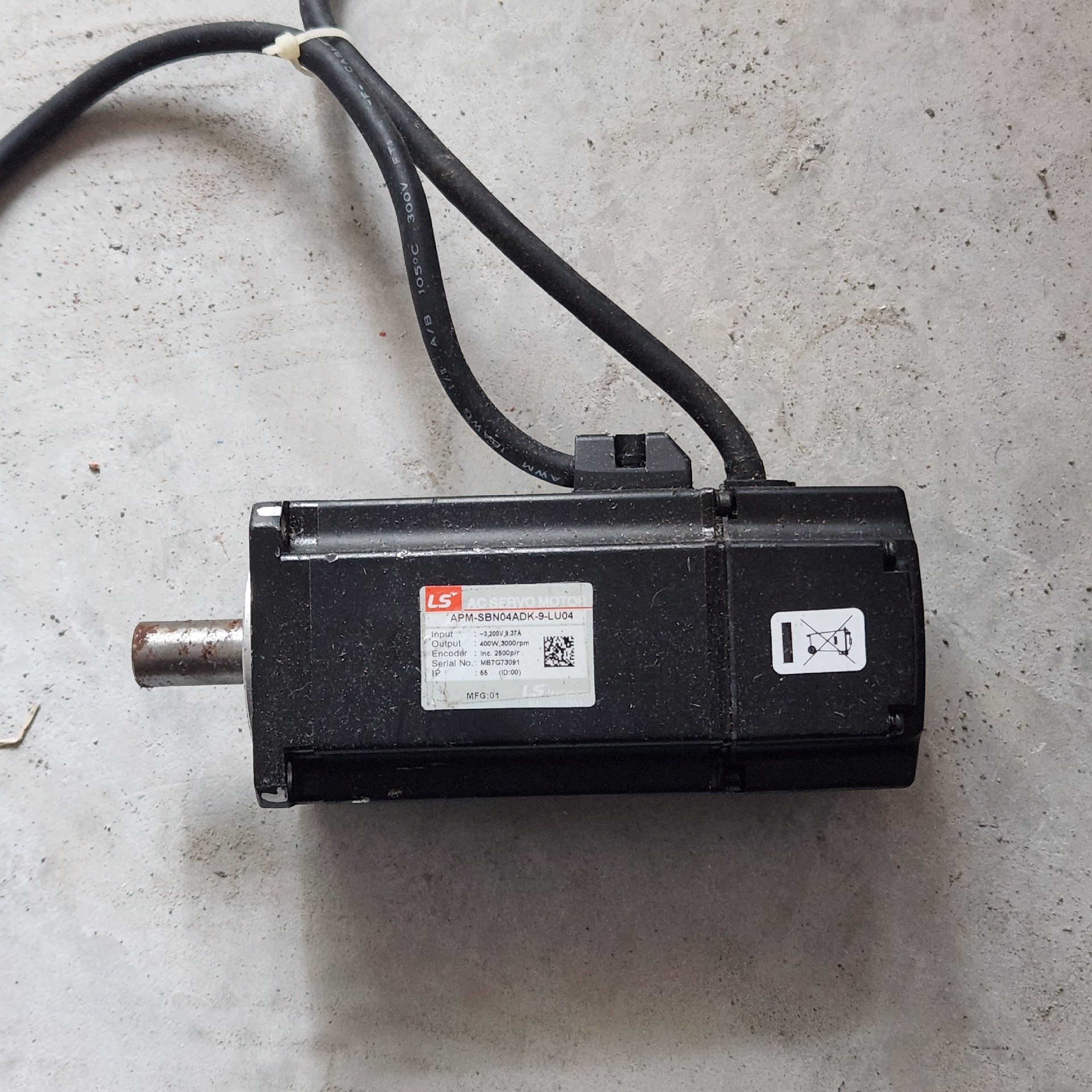询价韩国LS伺服电机APM-SBN04ADK-9-LU04