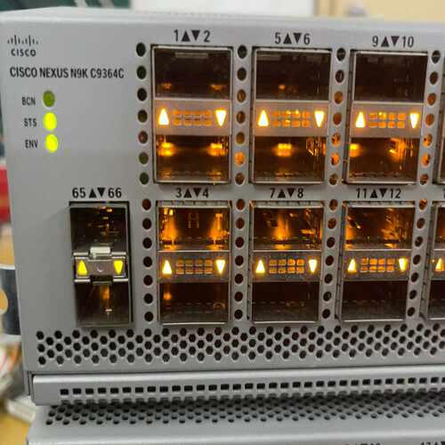 思科ciscoN9K-C9364C100G交换机带2块