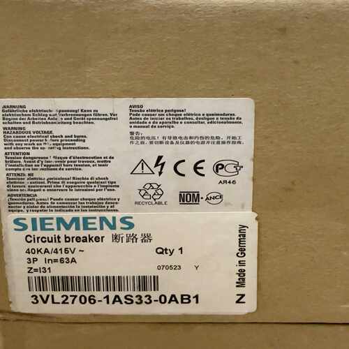 断路器 3VL2706-1AS33-0AB1 3VL2~询价