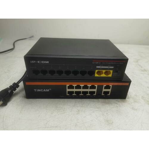 溢价-议价82ipcom和tincam10口全千兆Poe交换