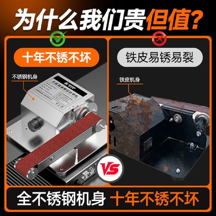 电动磨刀机工业级神器水磨石轮砂轮砂带机小型家用打磨专用全自动
