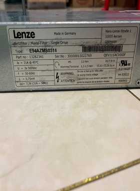 询价德国伦茨9400滤波器，E94AZMS0314，，成