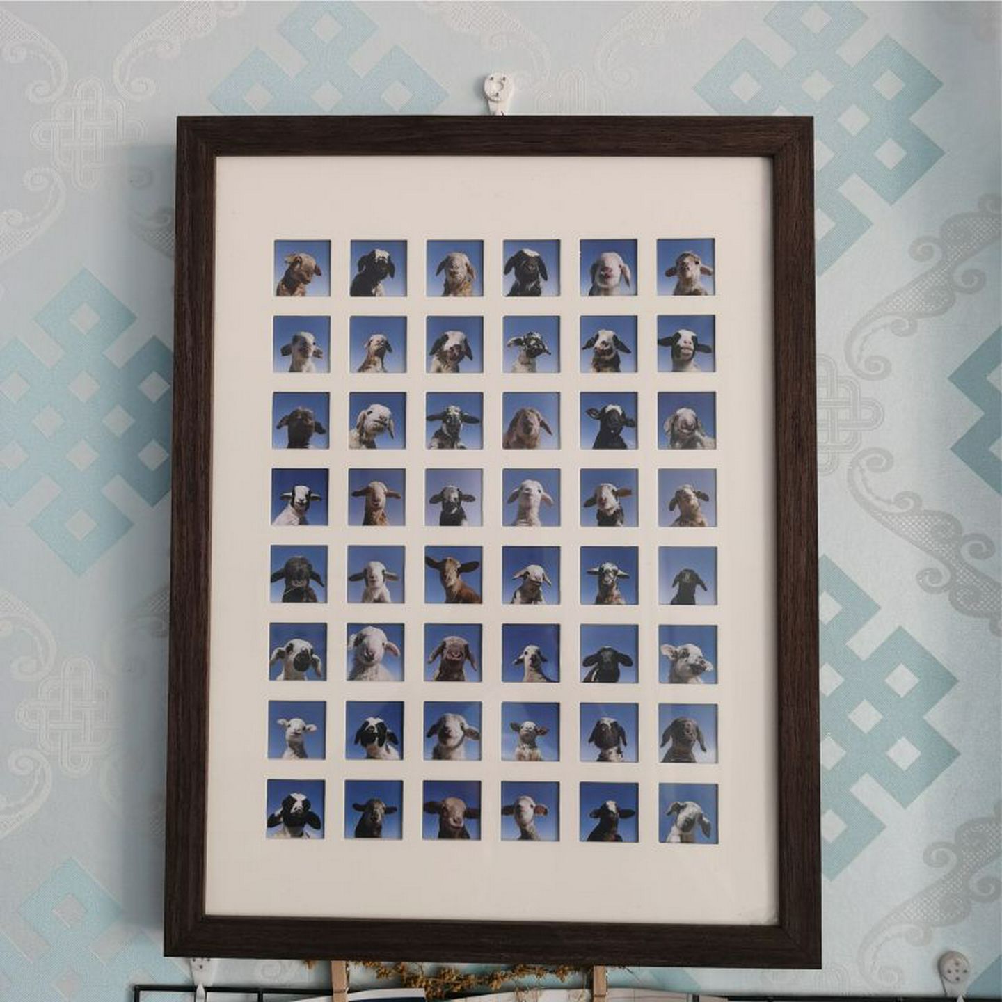 以琳48宫格羊羔照片100宫格36宫格爱情毕业照片纪念生日礼物相框