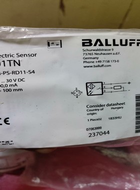 BALLUFF/巴鲁夫，BOS01TN，2个巴鲁夫传感器【询价】