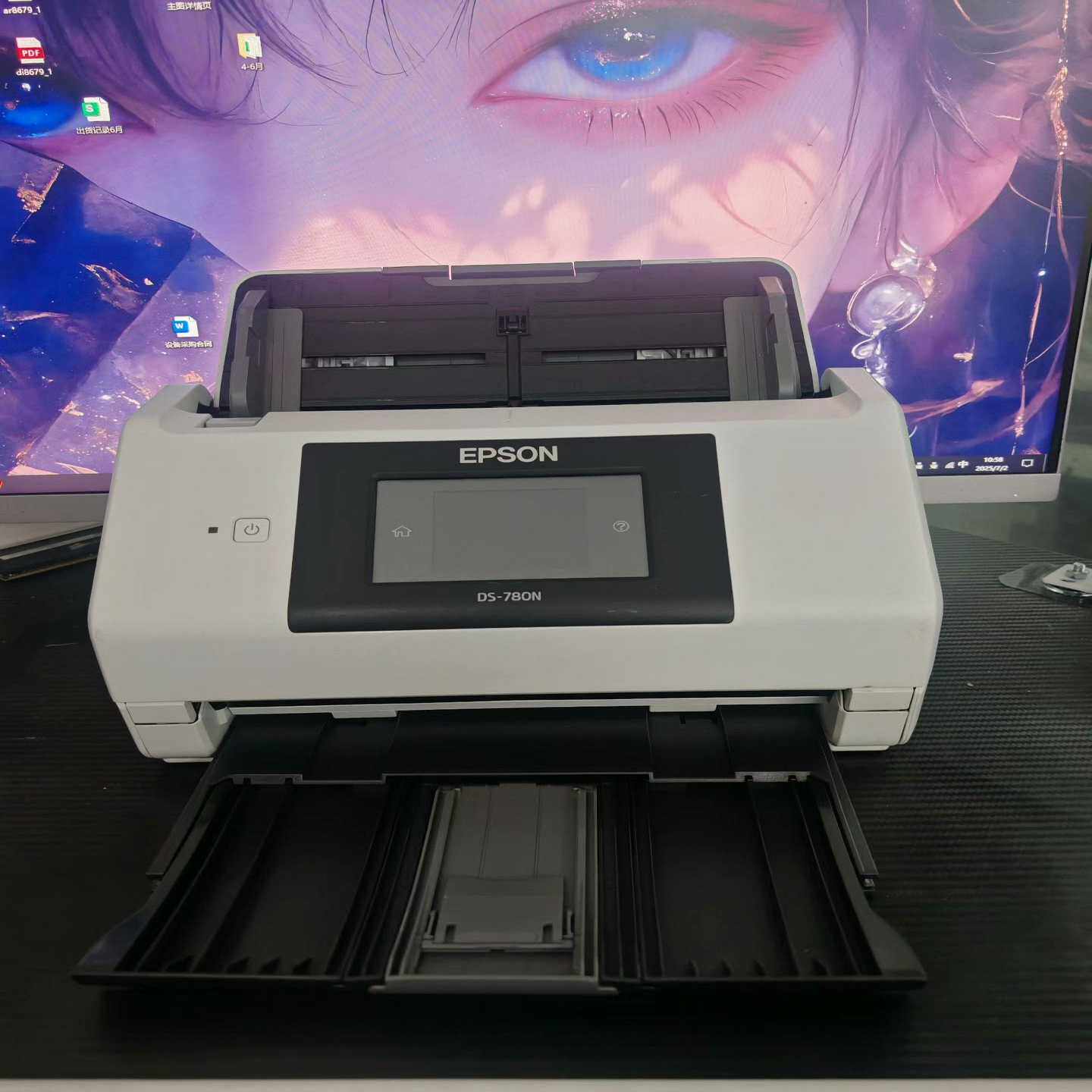 爱普生DS-780N高速双面网络扫描仪，带触摸屏操作，支持无--议价